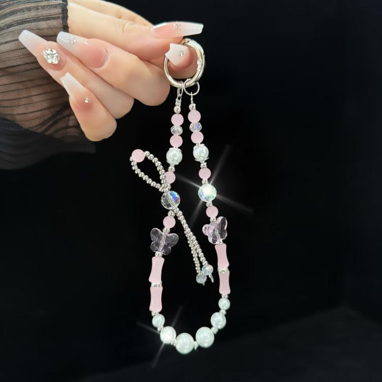 Slub Alloy Bow Mobile Phone String Chain
