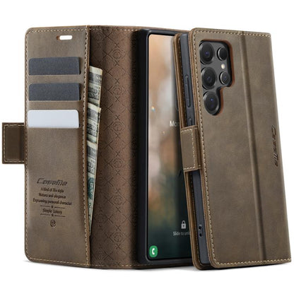 CaseMe 033 Calf Leather Lining Microfibre RFID Blocking Phone Case, For Galaxy S26+ 5G, For Galaxy S26 Ultra 5G, For Galaxy S26 5G, For Galaxy A57 5G, For Galaxy A37 5G, For Galaxy A27 5G, For Galaxy S25 FE 5G, For Samsung Galaxy Z Fold7 5G            ...