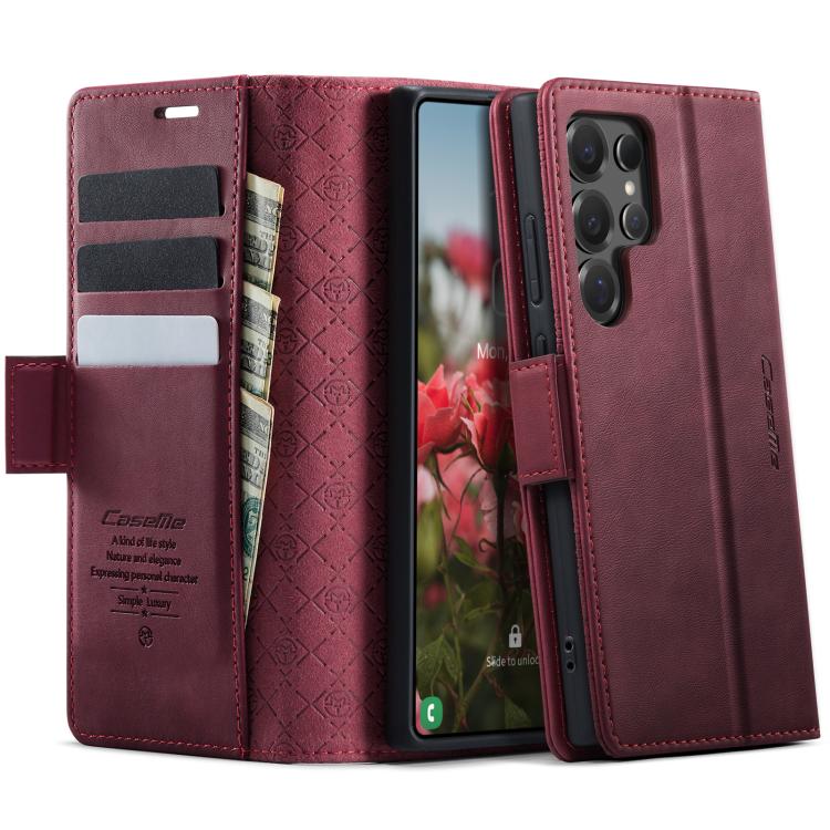 CaseMe 033 Calf Leather Lining Microfibre RFID Blocking Phone Case, For Samsung Galaxy S24 Ultra 5G, For Samsung Galaxy A15, For Samsung Galaxy A25, For Samsung Galaxy S23 FE 5G, For Samsung Galaxy A24 4G, For Samsung Galaxy A34 5G, For Samsung Galaxy ...