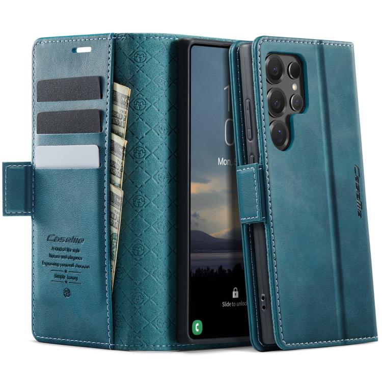 CaseMe 033 Calf Leather Lining Microfibre RFID Blocking Phone Case, For Samsung Galaxy S24 Ultra 5G, For Samsung Galaxy A15, For Samsung Galaxy A25, For Samsung Galaxy S23 FE 5G, For Samsung Galaxy A24 4G, For Samsung Galaxy A34 5G, For Samsung Galaxy ...