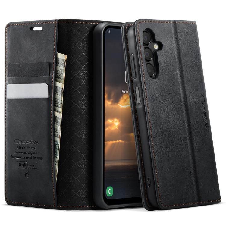CaseMe 033 Calf Leather Lining Microfibre RFID Blocking Phone Case, For Samsung Galaxy A15, For Samsung Galaxy A25, For Samsung Galaxy S23 FE 5G, For Samsung Galaxy A24 4G, For Samsung Galaxy A34 5G, For Samsung Galaxy A54, For Samsung Galaxy S23 Ultra...