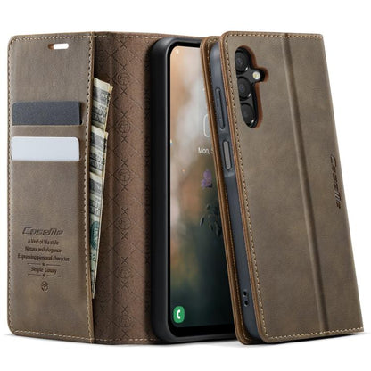 CaseMe 033 Calf Leather Lining Microfibre RFID Blocking Phone Case, For Samsung Galaxy A15, For Samsung Galaxy A25, For Samsung Galaxy S23 FE 5G, For Samsung Galaxy A24 4G, For Samsung Galaxy A34 5G, For Samsung Galaxy A54, For Samsung Galaxy S23 Ultra...