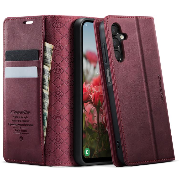 CaseMe 033 Calf Leather Lining Microfibre RFID Blocking Phone Case, For Samsung Galaxy A15, For Samsung Galaxy A25, For Samsung Galaxy S23 FE 5G, For Samsung Galaxy A24 4G, For Samsung Galaxy A34 5G, For Samsung Galaxy A54, For Samsung Galaxy S23 Ultra...
