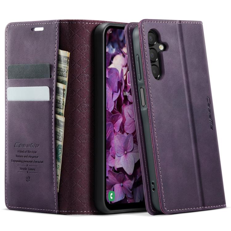 CaseMe 033 Calf Leather Lining Microfibre RFID Blocking Phone Case, For Samsung Galaxy A15, For Samsung Galaxy A25, For Samsung Galaxy S23 FE 5G, For Samsung Galaxy A24 4G, For Samsung Galaxy A34 5G, For Samsung Galaxy A54, For Samsung Galaxy S23 Ultra...