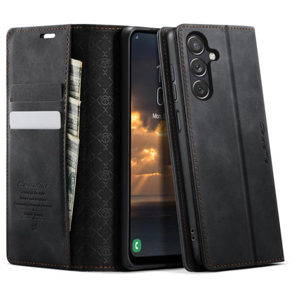 CaseMe 033 Calf Leather Lining Microfibre RFID Blocking Phone Case, For Samsung Galaxy A25, For Samsung Galaxy S23 FE 5G, For Samsung Galaxy A24 4G, For Samsung Galaxy A34 5G, For Samsung Galaxy A54, For Samsung Galaxy S23 Ultra 5G                     ...