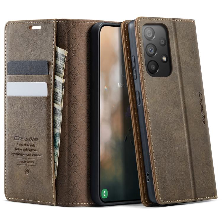 CaseMe 033 Calf Leather Lining Microfibre RFID Blocking Phone Case, For Samsung Galaxy A25, For Samsung Galaxy S23 FE 5G, For Samsung Galaxy A24 4G, For Samsung Galaxy A34 5G, For Samsung Galaxy A54, For Samsung Galaxy S23 Ultra 5G                     ...