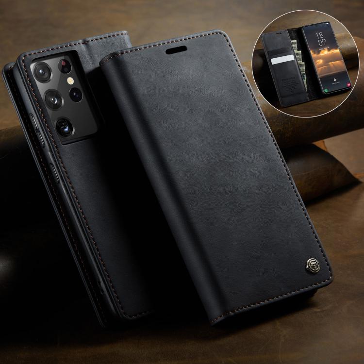 CaseMe 033 Calf Leather Lining Microfibre RFID Blocking Phone Case, For Samsung Galaxy S21 Ultra 5G, For Samsung Galaxy Note20 Ultra, For Samsung Galaxy S20 Ultra, For Samsung Galaxy S20, For Samsung Galaxy S20+, For Samsung Galaxy A51                 ...