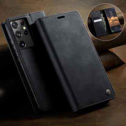 CaseMe 033 Calf Leather Lining Microfibre RFID Blocking Phone Case, For Samsung Galaxy S21 Ultra 5G, For Samsung Galaxy Note20 Ultra, For Samsung Galaxy S20 Ultra, For Samsung Galaxy S20, For Samsung Galaxy S20+, For Samsung Galaxy A51                 ...