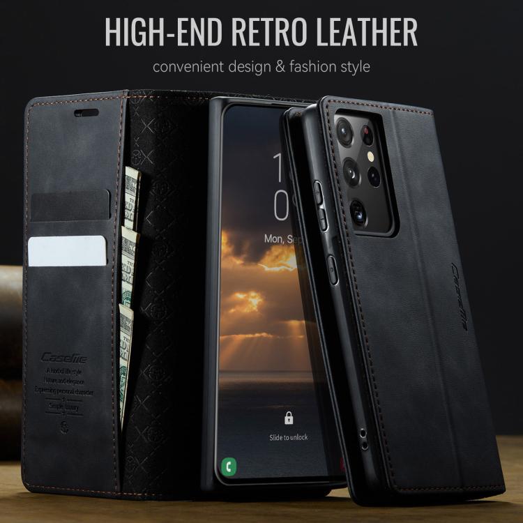 CaseMe 033 Calf Leather Lining Microfibre RFID Blocking Phone Case, For Samsung Galaxy S21 Ultra 5G, For Samsung Galaxy Note20 Ultra, For Samsung Galaxy S20 Ultra, For Samsung Galaxy S20, For Samsung Galaxy S20+, For Samsung Galaxy A51                 ...