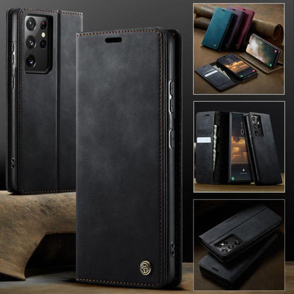 CaseMe 033 Calf Leather Lining Microfibre RFID Blocking Phone Case, For Samsung Galaxy S21 Ultra 5G, For Samsung Galaxy Note20 Ultra, For Samsung Galaxy S20 Ultra, For Samsung Galaxy S20, For Samsung Galaxy S20+, For Samsung Galaxy A51                 ...