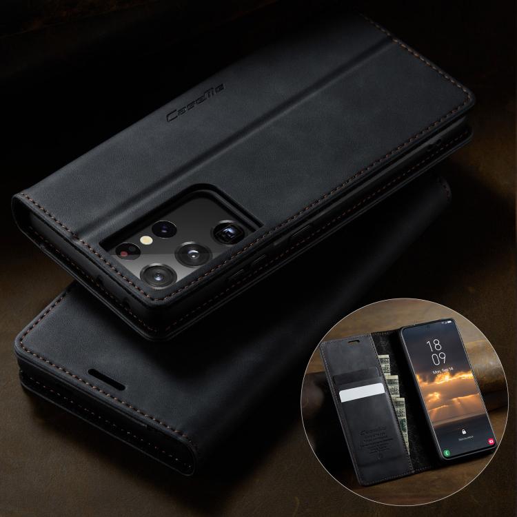 CaseMe 033 Calf Leather Lining Microfibre RFID Blocking Phone Case, For Samsung Galaxy S21 Ultra 5G, For Samsung Galaxy Note20 Ultra, For Samsung Galaxy S20 Ultra, For Samsung Galaxy S20, For Samsung Galaxy S20+, For Samsung Galaxy A51                 ...