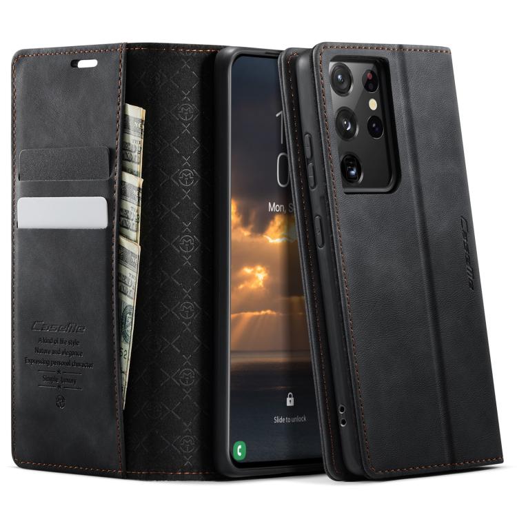CaseMe 033 Calf Leather Lining Microfibre RFID Blocking Phone Case, For Samsung Galaxy S21+ 5G, For Samsung Galaxy S21 Ultra 5G, For Samsung Galaxy Note20 Ultra, For Samsung Galaxy S20 Ultra, For Samsung Galaxy S20, For Samsung Galaxy S20+             ...