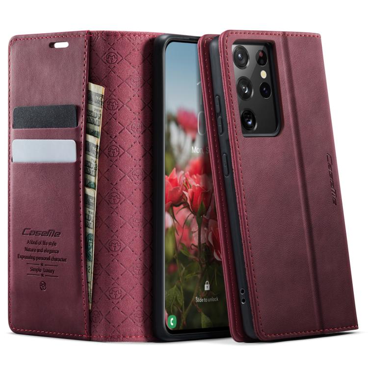 CaseMe 033 Calf Leather Lining Microfibre RFID Blocking Phone Case, For Samsung Galaxy S21+ 5G, For Samsung Galaxy S21 Ultra 5G, For Samsung Galaxy Note20 Ultra, For Samsung Galaxy S20 Ultra, For Samsung Galaxy S20, For Samsung Galaxy S20+             ...