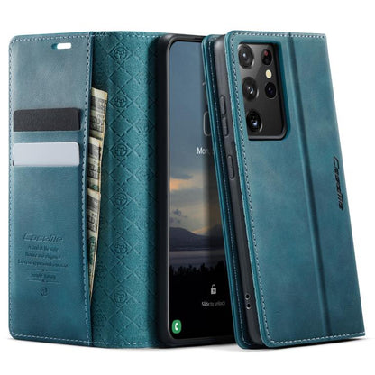 CaseMe 033 Calf Leather Lining Microfibre RFID Blocking Phone Case, For Samsung Galaxy S21+ 5G, For Samsung Galaxy S21 Ultra 5G, For Samsung Galaxy Note20 Ultra, For Samsung Galaxy S20 Ultra, For Samsung Galaxy S20, For Samsung Galaxy S20+             ...