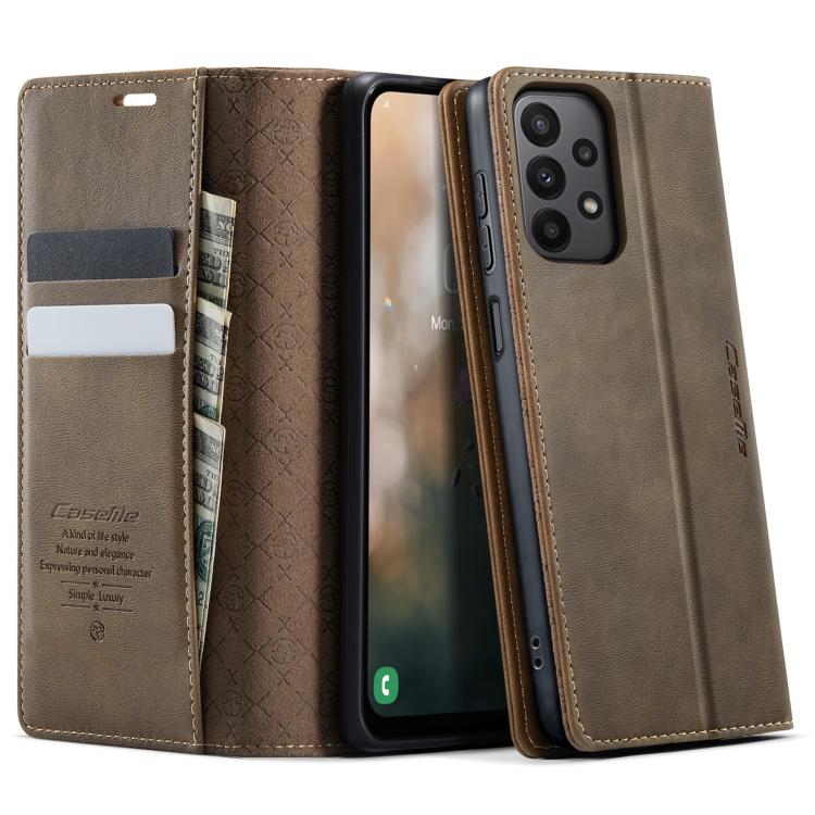 CaseMe 033 Calf Leather Lining Microfibre RFID Blocking Phone Case, For Samsung Galaxy A25, For Samsung Galaxy S23 FE 5G, For Samsung Galaxy A24 4G, For Samsung Galaxy A34 5G, For Samsung Galaxy A54, For Samsung Galaxy S23 Ultra 5G                     ...