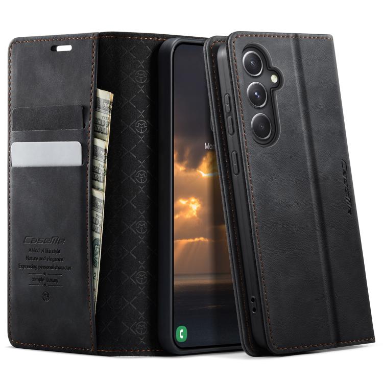 CaseMe 033 Calf Leather Lining Microfibre RFID Blocking Phone Case, For Samsung Galaxy A15, For Samsung Galaxy A25, For Samsung Galaxy S23 FE 5G, For Samsung Galaxy A24 4G, For Samsung Galaxy A34 5G, For Samsung Galaxy A54, For Samsung Galaxy S23 Ultra...