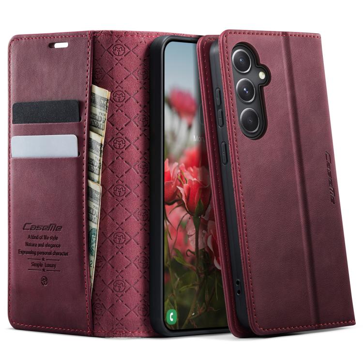 CaseMe 033 Calf Leather Lining Microfibre RFID Blocking Phone Case, For Samsung Galaxy A15, For Samsung Galaxy A25, For Samsung Galaxy S23 FE 5G, For Samsung Galaxy A24 4G, For Samsung Galaxy A34 5G, For Samsung Galaxy A54, For Samsung Galaxy S23 Ultra...