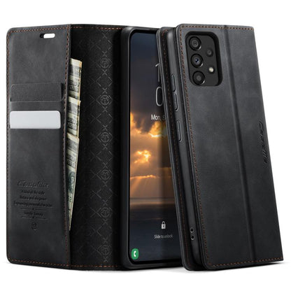 CaseMe 033 Calf Leather Lining Microfibre RFID Blocking Phone Case, For Samsung Galaxy A25, For Samsung Galaxy S23 FE 5G, For Samsung Galaxy A24 4G, For Samsung Galaxy A34 5G, For Samsung Galaxy A54, For Samsung Galaxy S23 Ultra 5G                     ...