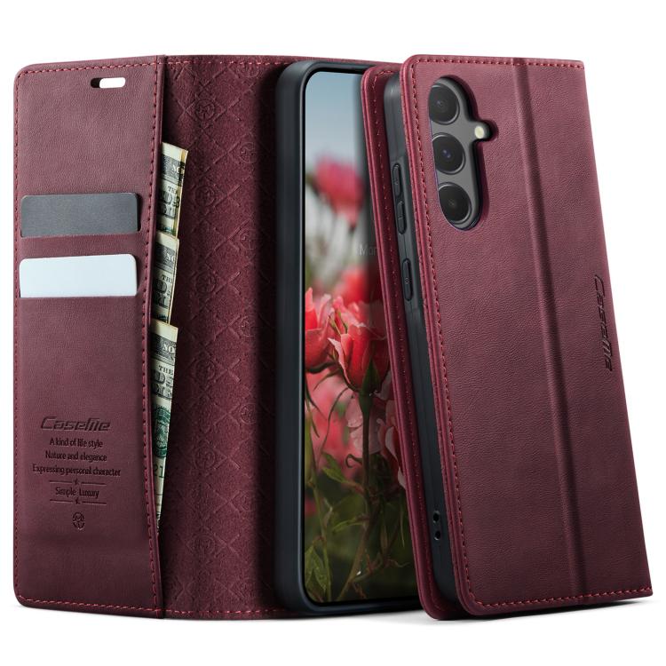 CaseMe 033 Calf Leather Lining Microfibre RFID Blocking Phone Case, For Galaxy S26+ 5G, For Galaxy S26 Ultra 5G, For Galaxy S26 5G, For Galaxy A57 5G, For Galaxy A37 5G, For Galaxy A27 5G, For Galaxy S25 FE 5G, For Samsung Galaxy Z Fold7 5G            ...