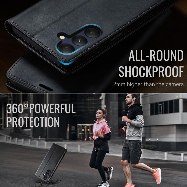CaseMe 033 Calf Leather Lining Microfibre RFID Blocking Phone Case, For Samsung Galaxy A25, For Samsung Galaxy S23 FE 5G, For Samsung Galaxy A24 4G, For Samsung Galaxy A34 5G, For Samsung Galaxy A54, For Samsung Galaxy S23 Ultra 5G                     ...