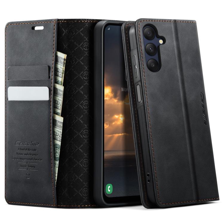 CaseMe 033 Calf Leather Lining Microfibre RFID Blocking Phone Case, For Samsung Galaxy A15, For Samsung Galaxy A25, For Samsung Galaxy S23 FE 5G, For Samsung Galaxy A24 4G, For Samsung Galaxy A34 5G, For Samsung Galaxy A54, For Samsung Galaxy S23 Ultra...