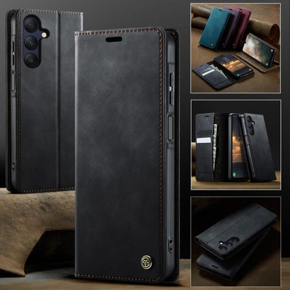 CaseMe 033 Calf Leather Lining Microfibre RFID Blocking Phone Case, For Samsung Galaxy A25, For Samsung Galaxy S23 FE 5G, For Samsung Galaxy A24 4G, For Samsung Galaxy A34 5G, For Samsung Galaxy A54, For Samsung Galaxy S23 Ultra 5G                     ...