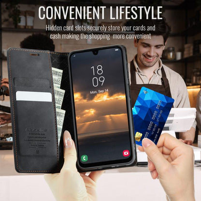 CaseMe 033 Calf Leather Lining Microfibre RFID Blocking Phone Case, For Samsung Galaxy A25, For Samsung Galaxy S23 FE 5G, For Samsung Galaxy A24 4G, For Samsung Galaxy A34 5G, For Samsung Galaxy A54, For Samsung Galaxy S23 Ultra 5G                     ...