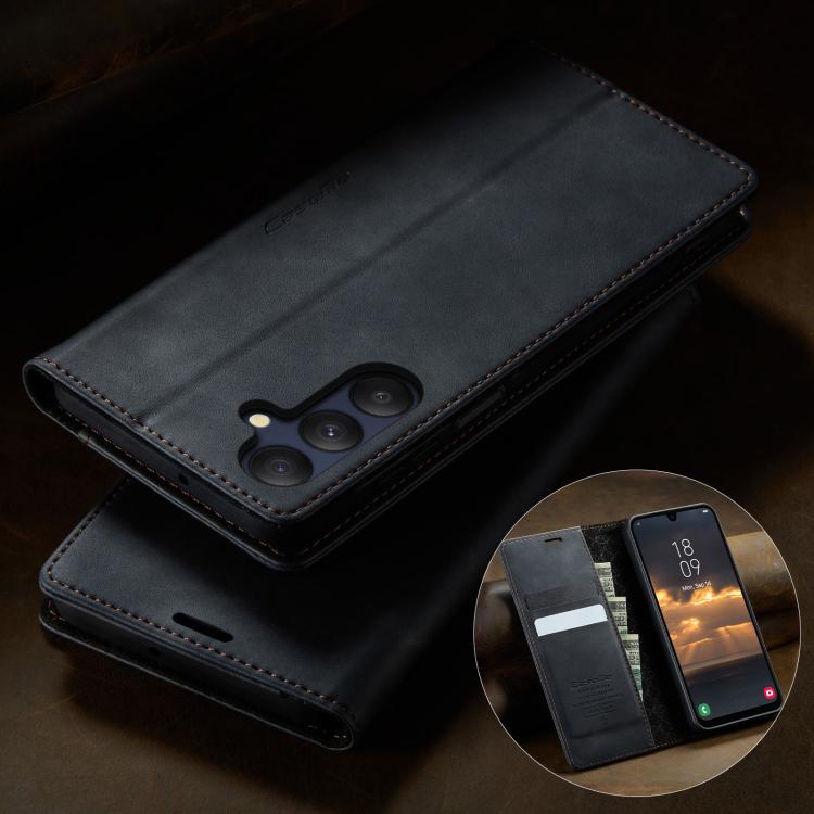 CaseMe 033 Calf Leather Lining Microfibre RFID Blocking Phone Case, For Samsung Galaxy A25, For Samsung Galaxy S23 FE 5G, For Samsung Galaxy A24 4G, For Samsung Galaxy A34 5G, For Samsung Galaxy A54, For Samsung Galaxy S23 Ultra 5G                     ...