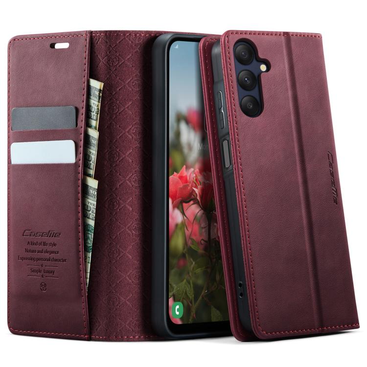 CaseMe 033 Calf Leather Lining Microfibre RFID Blocking Phone Case, For Samsung Galaxy A15, For Samsung Galaxy A25, For Samsung Galaxy S23 FE 5G, For Samsung Galaxy A24 4G, For Samsung Galaxy A34 5G, For Samsung Galaxy A54, For Samsung Galaxy S23 Ultra...