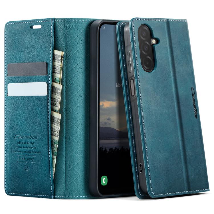CaseMe 033 Calf Leather Lining Microfibre RFID Blocking Phone Case, For Galaxy S26+ 5G, For Galaxy S26 Ultra 5G, For Galaxy S26 5G, For Galaxy A57 5G, For Galaxy A37 5G, For Galaxy A27 5G, For Galaxy S25 FE 5G, For Samsung Galaxy Z Fold7 5G            ...