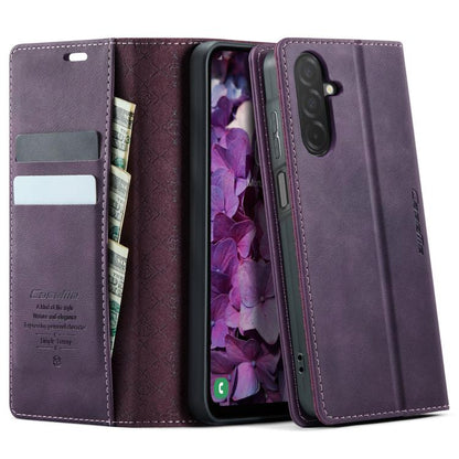 CaseMe 033 Calf Leather Lining Microfibre RFID Blocking Phone Case, For Galaxy S26+ 5G, For Galaxy S26 Ultra 5G, For Galaxy S26 5G, For Galaxy A57 5G, For Galaxy A37 5G, For Galaxy A27 5G, For Galaxy S25 FE 5G, For Samsung Galaxy Z Fold7 5G            ...