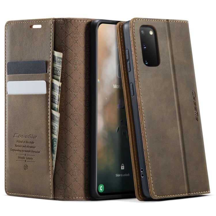 CaseMe 033 Calf Leather Lining Microfibre RFID Blocking Phone Case, For Samsung Galaxy S21 Ultra 5G, For Samsung Galaxy Note20 Ultra, For Samsung Galaxy S20 Ultra, For Samsung Galaxy S20, For Samsung Galaxy S20+, For Samsung Galaxy A51                 ...