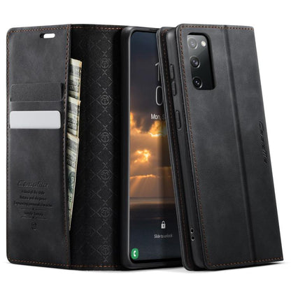 CaseMe 033 Calf Leather Lining Microfibre RFID Blocking Phone Case, For Samsung Galaxy A25, For Samsung Galaxy S23 FE 5G, For Samsung Galaxy A24 4G, For Samsung Galaxy A34 5G, For Samsung Galaxy A54, For Samsung Galaxy S23 Ultra 5G                     ...
