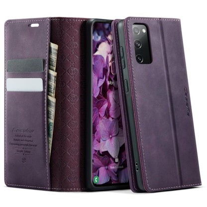 CaseMe 033 Calf Leather Lining Microfibre RFID Blocking Phone Case, For Samsung Galaxy A25, For Samsung Galaxy S23 FE 5G, For Samsung Galaxy A24 4G, For Samsung Galaxy A34 5G, For Samsung Galaxy A54, For Samsung Galaxy S23 Ultra 5G                     ...