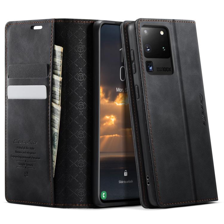 CaseMe 033 Calf Leather Lining Microfibre RFID Blocking Phone Case, For Samsung Galaxy S21 Ultra 5G, For Samsung Galaxy Note20 Ultra, For Samsung Galaxy S20 Ultra, For Samsung Galaxy S20, For Samsung Galaxy S20+, For Samsung Galaxy A51                 ...