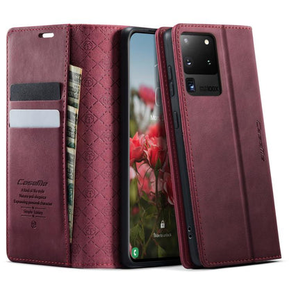 CaseMe 033 Calf Leather Lining Microfibre RFID Blocking Phone Case, For Samsung Galaxy S21 Ultra 5G, For Samsung Galaxy Note20 Ultra, For Samsung Galaxy S20 Ultra, For Samsung Galaxy S20, For Samsung Galaxy S20+, For Samsung Galaxy A51                 ...