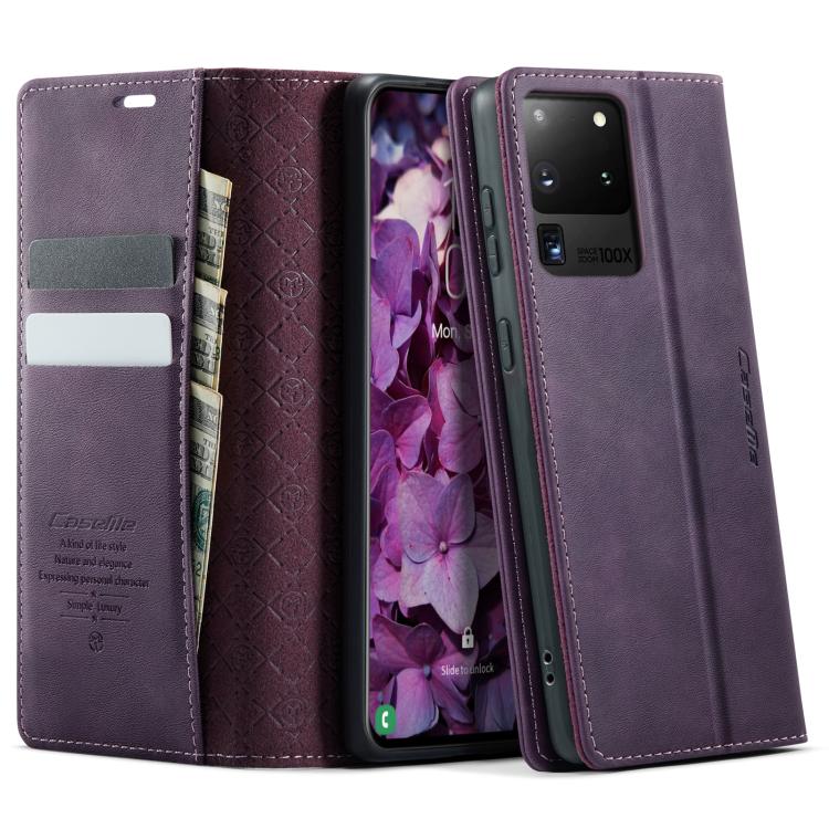 CaseMe 033 Calf Leather Lining Microfibre RFID Blocking Phone Case, For Samsung Galaxy S21 Ultra 5G, For Samsung Galaxy Note20 Ultra, For Samsung Galaxy S20 Ultra, For Samsung Galaxy S20, For Samsung Galaxy S20+, For Samsung Galaxy A51                 ...