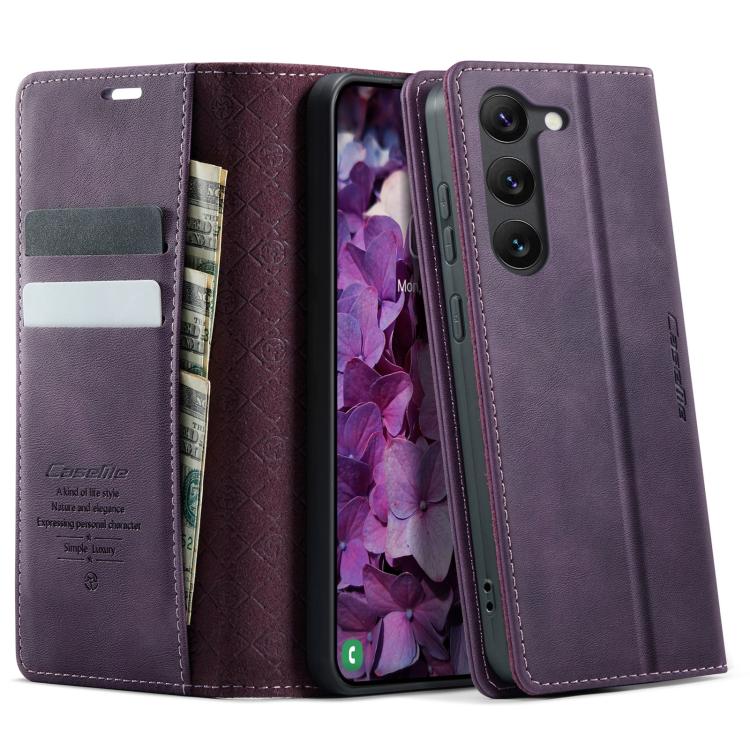CaseMe 033 Calf Leather Lining Microfibre RFID Blocking Phone Case, For Samsung Galaxy A25, For Samsung Galaxy S23 FE 5G, For Samsung Galaxy A24 4G, For Samsung Galaxy A34 5G, For Samsung Galaxy A54, For Samsung Galaxy S23 Ultra 5G                     ...