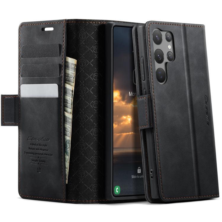 CaseMe 033 Calf Leather Lining Microfibre RFID Blocking Phone Case, For Samsung Galaxy A25, For Samsung Galaxy S23 FE 5G, For Samsung Galaxy A24 4G, For Samsung Galaxy A34 5G, For Samsung Galaxy A54, For Samsung Galaxy S23 Ultra 5G                     ...