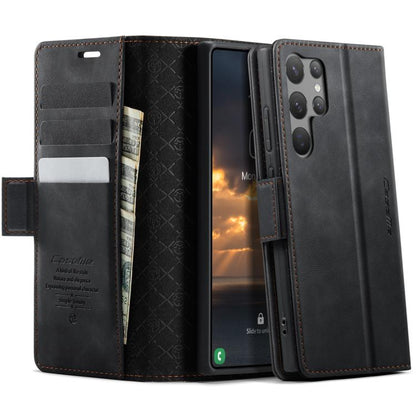 CaseMe 033 Calf Leather Lining Microfibre RFID Blocking Phone Case, For Samsung Galaxy A25, For Samsung Galaxy S23 FE 5G, For Samsung Galaxy A24 4G, For Samsung Galaxy A34 5G, For Samsung Galaxy A54, For Samsung Galaxy S23 Ultra 5G                     ...