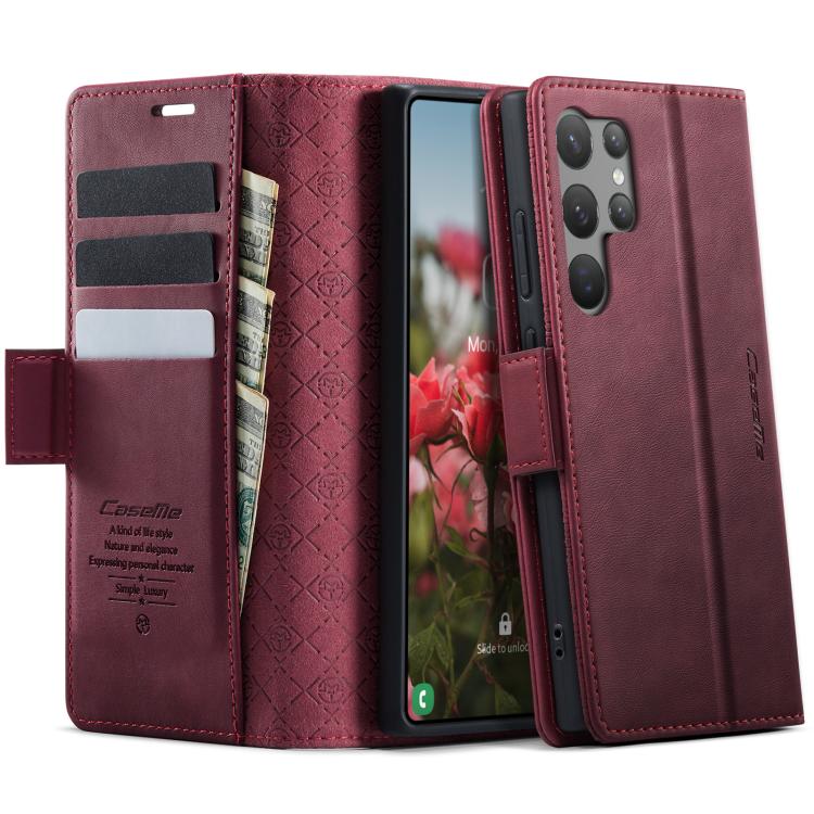 CaseMe 033 Calf Leather Lining Microfibre RFID Blocking Phone Case, For Samsung Galaxy A25, For Samsung Galaxy S23 FE 5G, For Samsung Galaxy A24 4G, For Samsung Galaxy A34 5G, For Samsung Galaxy A54, For Samsung Galaxy S23 Ultra 5G                     ...