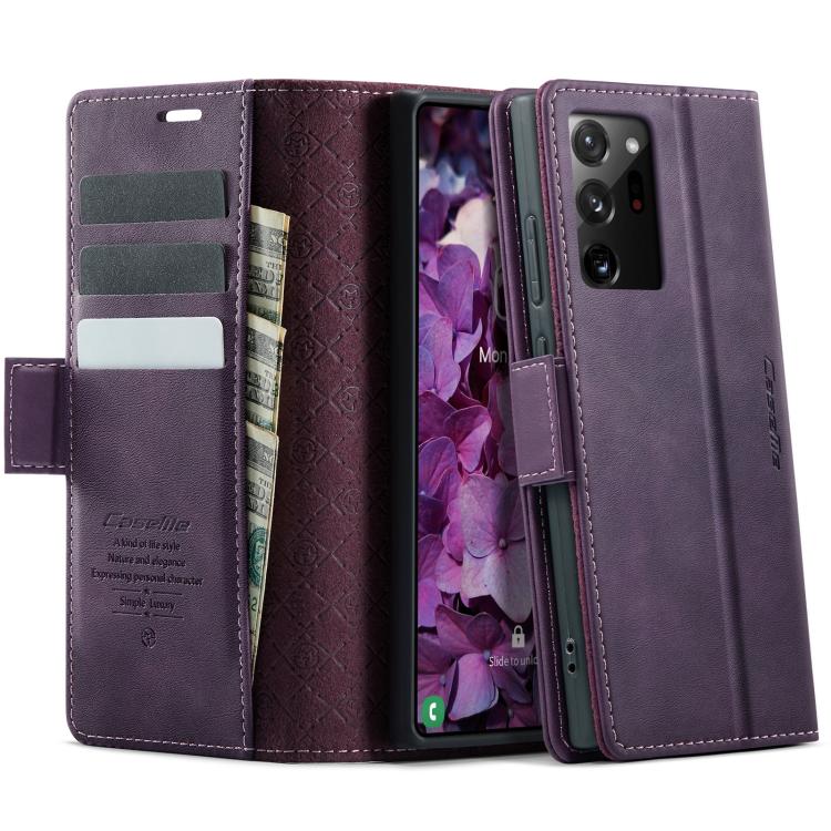 CaseMe 033 Calf Leather Lining Microfibre RFID Blocking Phone Case, For Samsung Galaxy S21 Ultra 5G, For Samsung Galaxy Note20 Ultra, For Samsung Galaxy S20 Ultra, For Samsung Galaxy S20, For Samsung Galaxy S20+, For Samsung Galaxy A51                 ...