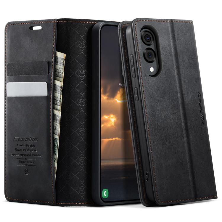 CaseMe 033 Calf Leather Lining Microfibre RFID Blocking Phone Case, For Galaxy S26+ 5G, For Galaxy S26 Ultra 5G, For Galaxy S26 5G, For Galaxy A57 5G, For Galaxy A37 5G, For Galaxy A27 5G, For Galaxy S25 FE 5G, For Samsung Galaxy Z Fold7 5G            ...