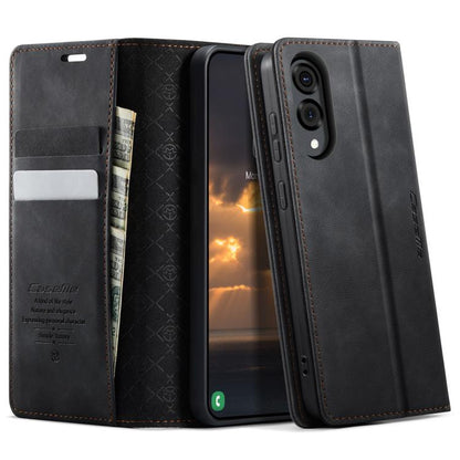 CaseMe 033 Calf Leather Lining Microfibre RFID Blocking Phone Case, For Galaxy S26+ 5G, For Galaxy S26 Ultra 5G, For Galaxy S26 5G, For Galaxy A57 5G, For Galaxy A37 5G, For Galaxy A27 5G, For Galaxy S25 FE 5G, For Samsung Galaxy Z Fold7 5G            ...