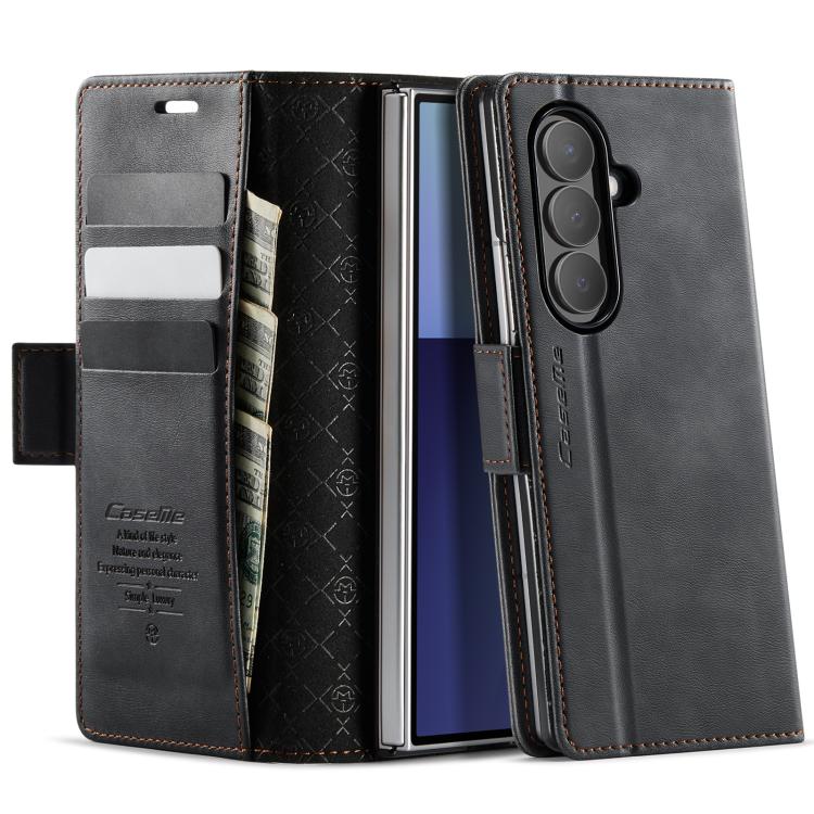 CaseMe 033 Calf Leather Lining Microfibre RFID Blocking Phone Case, For Galaxy S26+ 5G, For Galaxy S26 Ultra 5G, For Galaxy S26 5G, For Galaxy A57 5G, For Galaxy A37 5G, For Galaxy A27 5G, For Galaxy S25 FE 5G, For Samsung Galaxy Z Fold7 5G            ...