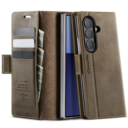 CaseMe 033 Calf Leather Lining Microfibre RFID Blocking Phone Case, For Galaxy S26+ 5G, For Galaxy S26 Ultra 5G, For Galaxy S26 5G, For Galaxy A57 5G, For Galaxy A37 5G, For Galaxy A27 5G, For Galaxy S25 FE 5G, For Samsung Galaxy Z Fold7 5G            ...