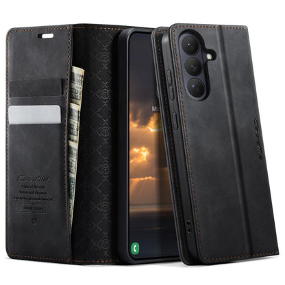 CaseMe 033 Calf Leather Lining Microfibre RFID Blocking Phone Case, For Galaxy S26+ 5G, For Galaxy S26 Ultra 5G, For Galaxy S26 5G, For Galaxy A57 5G, For Galaxy A37 5G, For Galaxy A27 5G, For Galaxy S25 FE 5G, For Samsung Galaxy Z Fold7 5G            ...