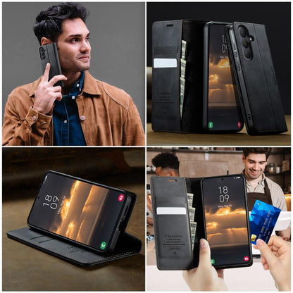 CaseMe 033 Calf Leather Lining Microfibre RFID Blocking Phone Case, For Galaxy S26+ 5G, For Galaxy S26 Ultra 5G, For Galaxy S26 5G, For Galaxy A57 5G, For Galaxy A37 5G, For Galaxy A27 5G, For Galaxy S25 FE 5G, For Samsung Galaxy Z Fold7 5G            ...
