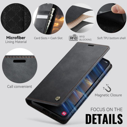 CaseMe 033 Calf Leather Lining Microfibre RFID Blocking Phone Case, For Galaxy S26+ 5G, For Galaxy S26 Ultra 5G, For Galaxy S26 5G, For Galaxy A57 5G, For Galaxy A37 5G, For Galaxy A27 5G, For Galaxy S25 FE 5G, For Samsung Galaxy Z Fold7 5G            ...