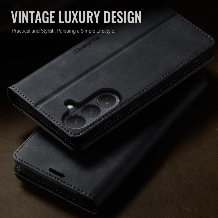 CaseMe 033 Calf Leather Lining Microfibre RFID Blocking Phone Case, For Galaxy S26+ 5G, For Galaxy S26 Ultra 5G, For Galaxy S26 5G, For Galaxy A57 5G, For Galaxy A37 5G, For Galaxy A27 5G, For Galaxy S25 FE 5G, For Samsung Galaxy Z Fold7 5G            ...